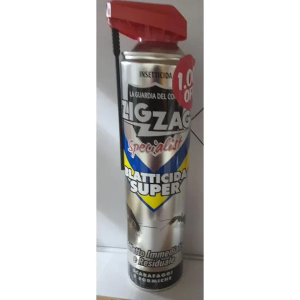 1€ Off ZigZag Blatticida Spray Crawling Ins 600ml